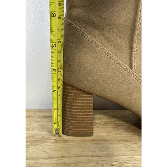 a.n.a Memory Foam Gould Stacked Heel Knee High Boots Tan Light Brown Size 11 Med - Picture 10 of 14